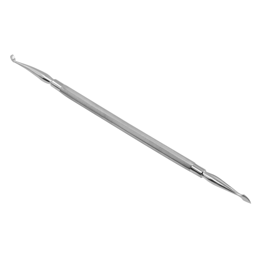 Limpiaúñas y extractor de comedones doble punta – Acero inoxidable