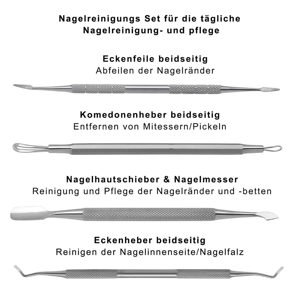 Kit de nettoyage des ongles 4 pièces – Soin des ongles