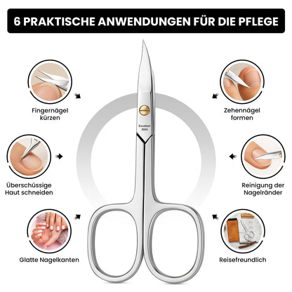 Ciseaux combinés courbés pour ongles des mains et des pieds, 9 cm de long – vue 4
