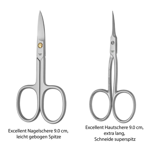 Set nagelschaar en huidschaar van roestvrij staal van Excellent voor manicure en pedicure