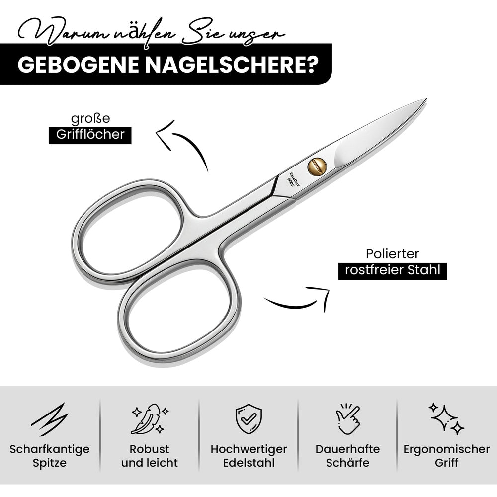 Forbici per unghie curve, 9,0 cm, per la cura quotidiana delle unghie – vista 5