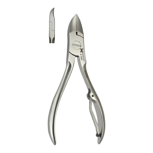 Tronchesino per unghie Basic con lama dritta e molla singola in acciaio inox