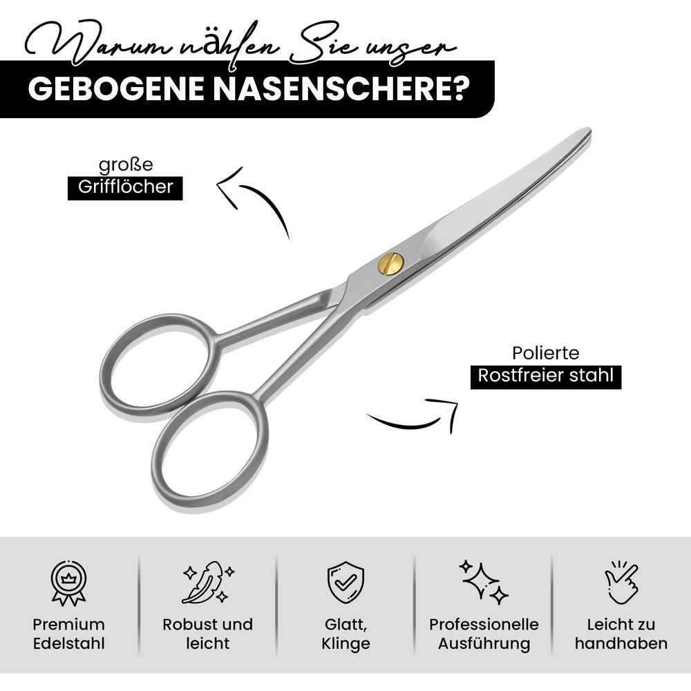 Neus- en oorhaarschaar 12 cm – Roestvrij staal, aanzicht 5