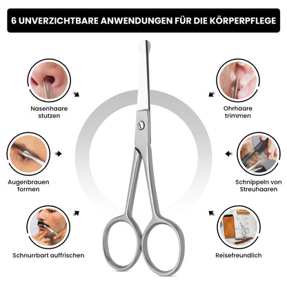 Ciseaux droits pour les poils du nez et des oreilles – Longueur 10 cm, vue 6