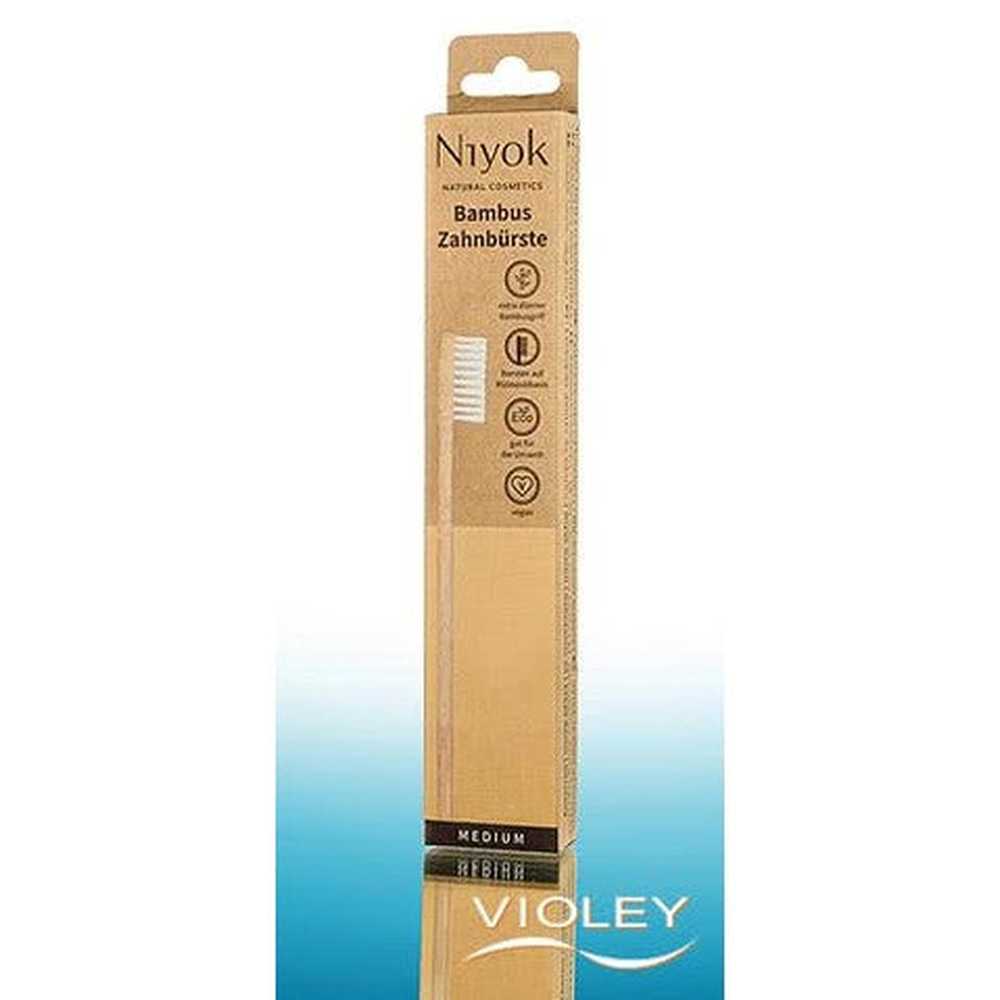 Cepillo de dientes de bambú Niyok Animal Protection – Bambú, cerdas a base de aceite de ricino