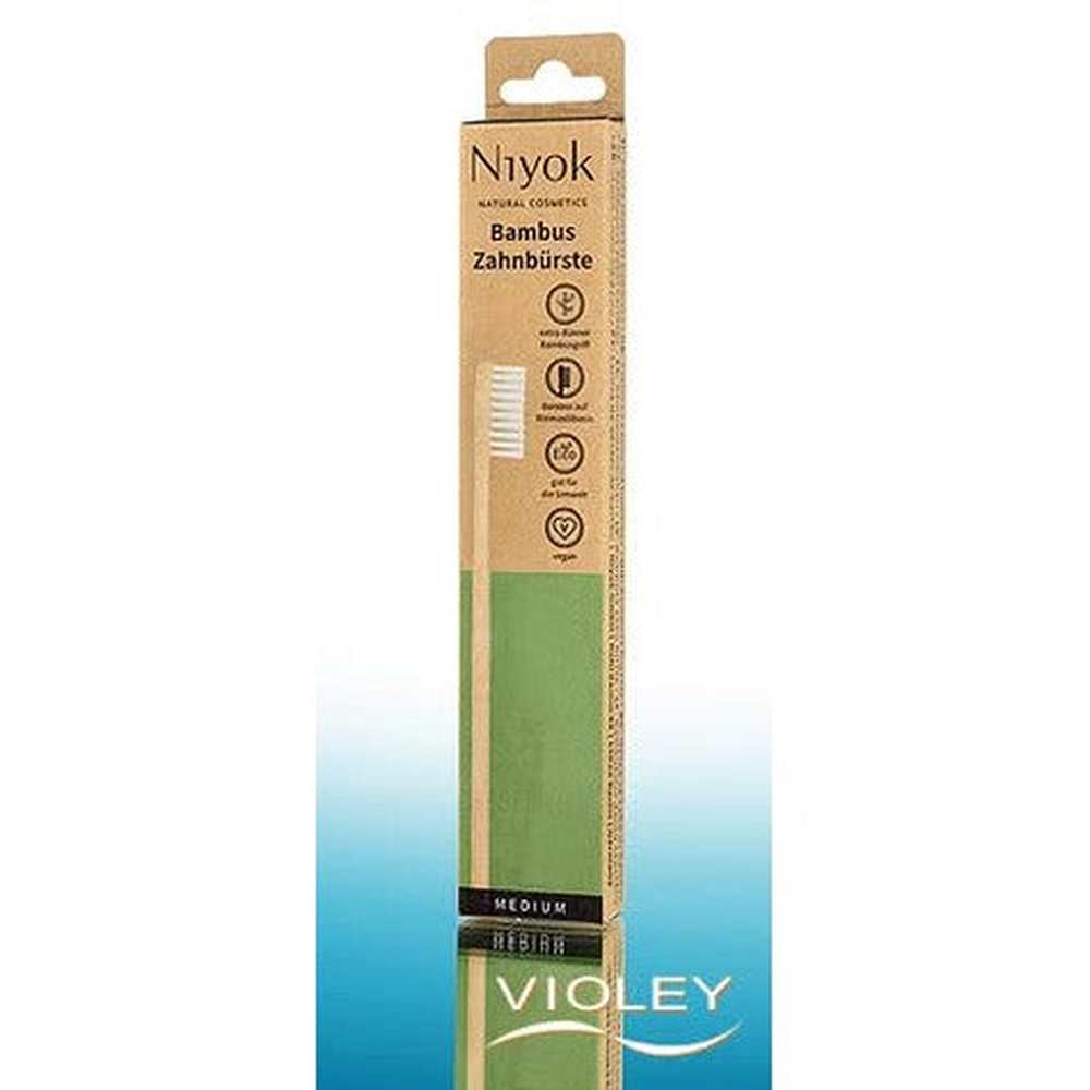 Niyok Bamboo Toothbrush Climate Protection – Bamboo, castor oil-based bristles