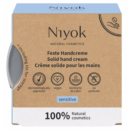 Niyok crema de manos sólida Sensitiv 50 g
