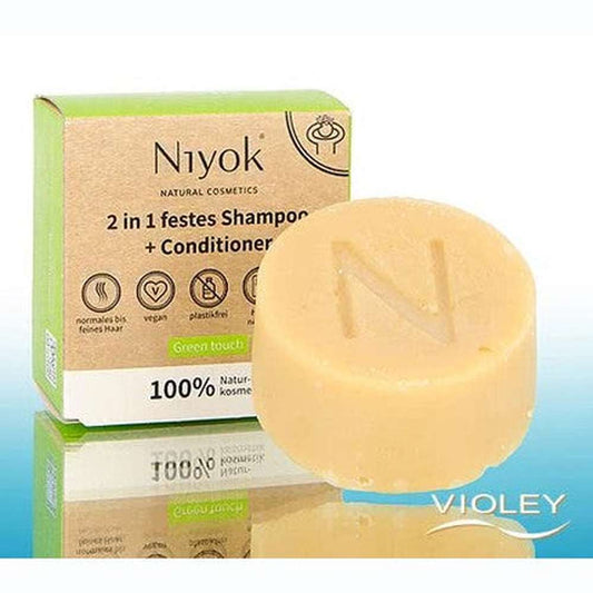 Niyok Shampooing & après-shampooing solide Green Touch