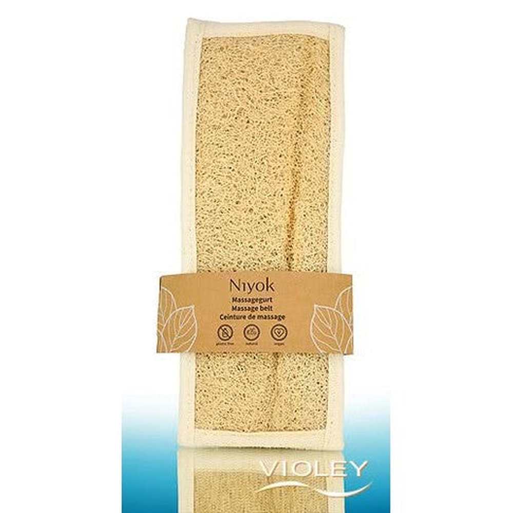 Niyok massage strap medium & soft, loofah & cotton