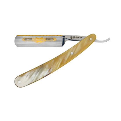 Dovo Prima Horn scheermes met heft van Afrikaanse runderhoorn en 5/8-inch lemmet