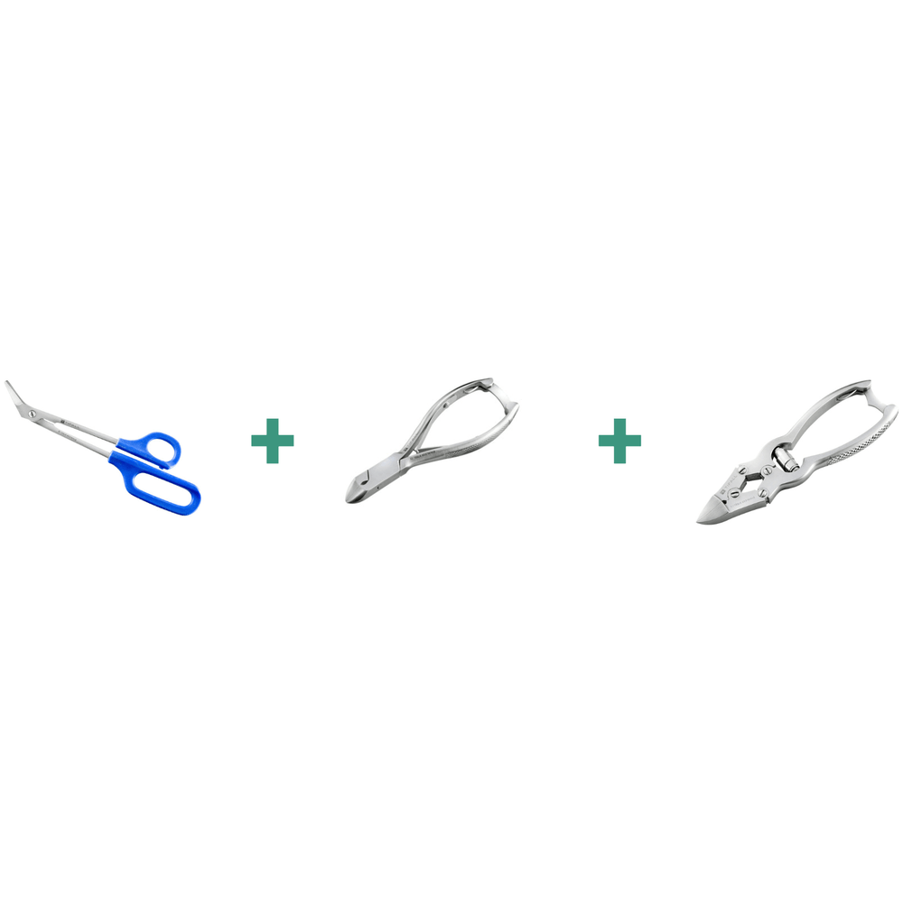 Set per pedicure – Acciaio inox (o acciaio C45 nichelato)