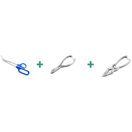 Set per pedicure – Acciaio inox (o acciaio C45 nichelato)