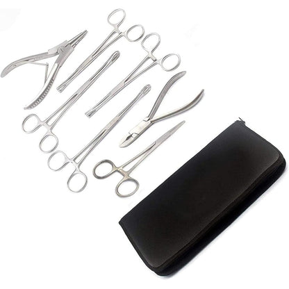Set de pinces et clamps de piercing, les sept instruments Excellent – vue 2
