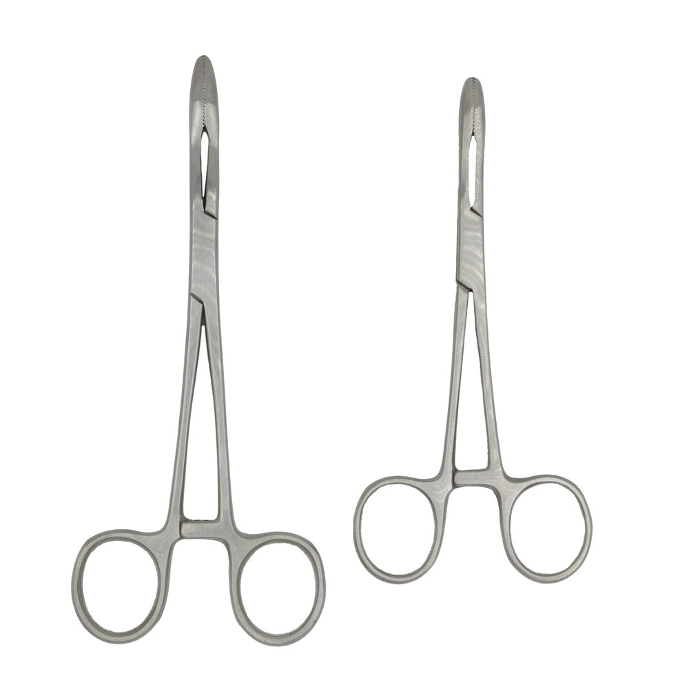 Excellent piercing forceps with thick head for precise insertion and removal of piercings
