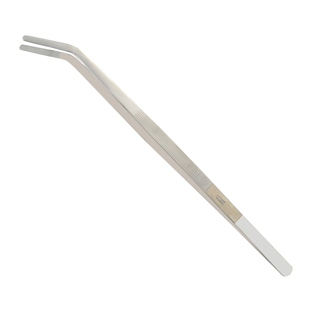 Pince en acier inoxydable, longueur 16 cm, à pointe fine et courbée