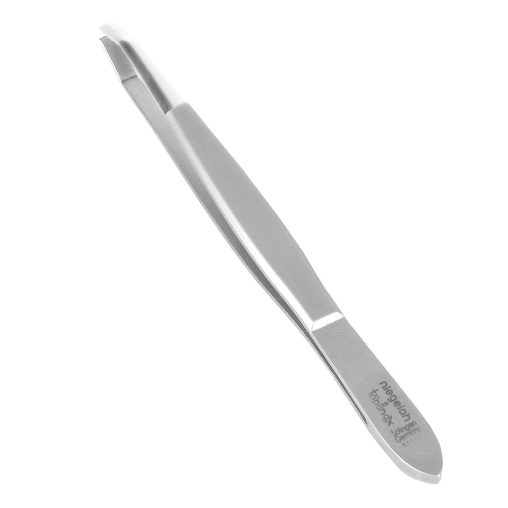 Pince à épiler Niegeloh TopInox, courbée, 9 cm, en acier inoxydable, fabriquée à Solingen