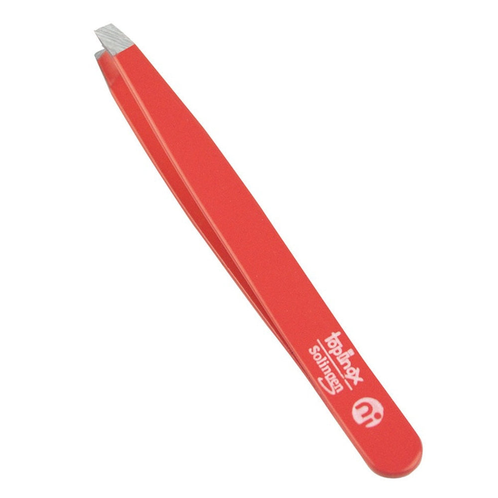 Pincet, recht, roestvrij staal, TopInox, rood – Roestvrij staal