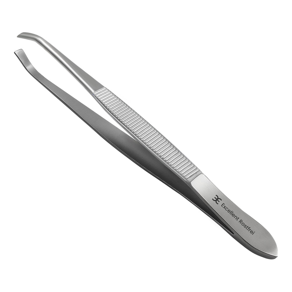 Pinzas rectas con punta angulada – Acero inoxidable