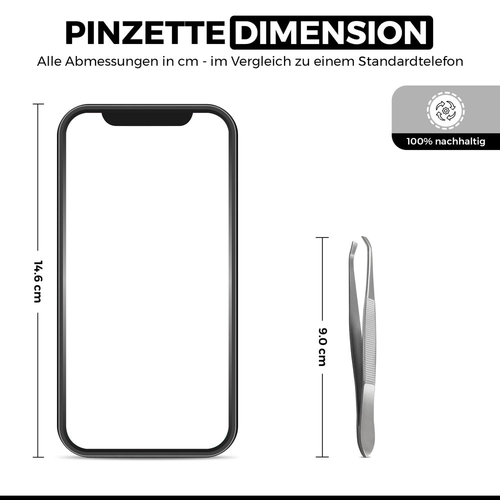 Pinzas rectas con punta angulada – Cosmética, vista 4