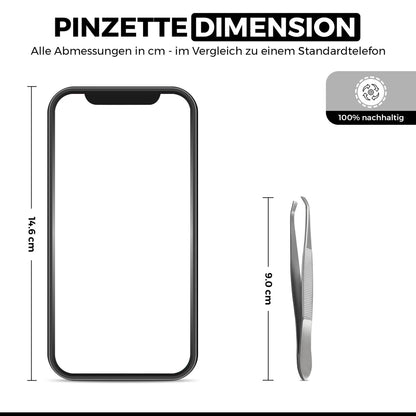 Pinzas rectas con punta angulada – Cosmética, vista 4
