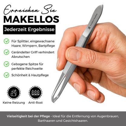 Pinzas rectas con punta angulada – Acero inoxidable, vista 5