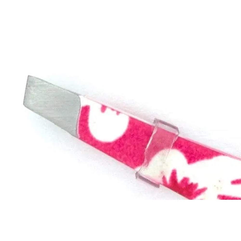 Pincet schuin 9 cm – Kleur lichtblauw