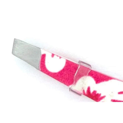 Pincet schuin 9 cm – Kleur lichtblauw