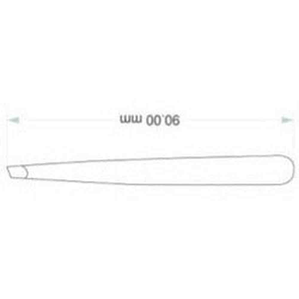 Angled tweezers for facial hair and eyebrows, 9.5 cm – view 3
