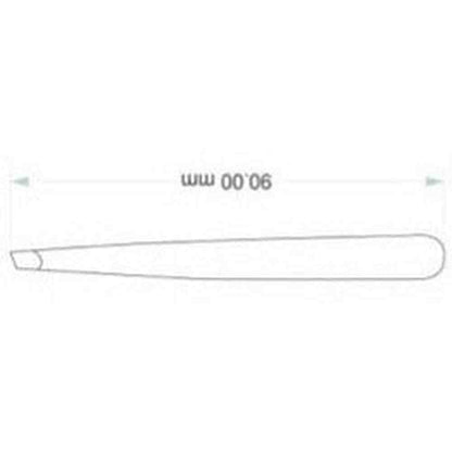 Angled tweezers for facial hair and eyebrows, 9.5 cm – view 3