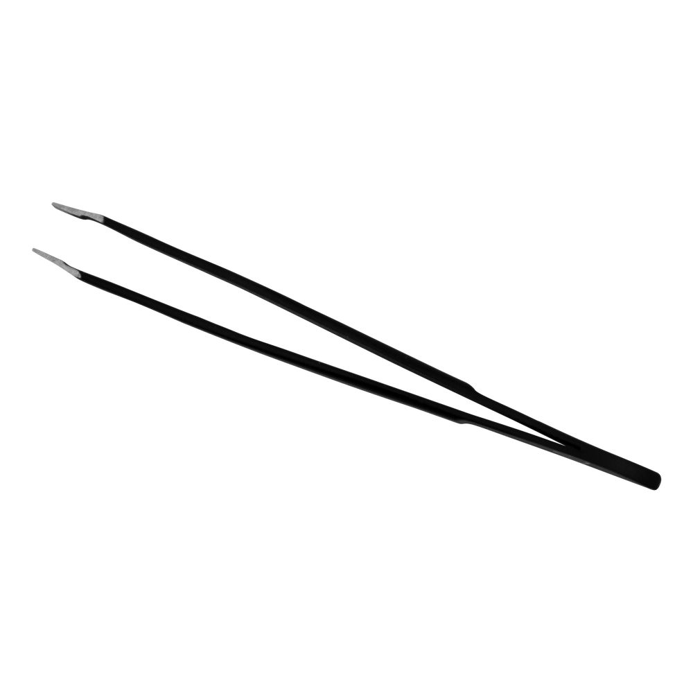 Black tweezers - straight tip – Cosmetics