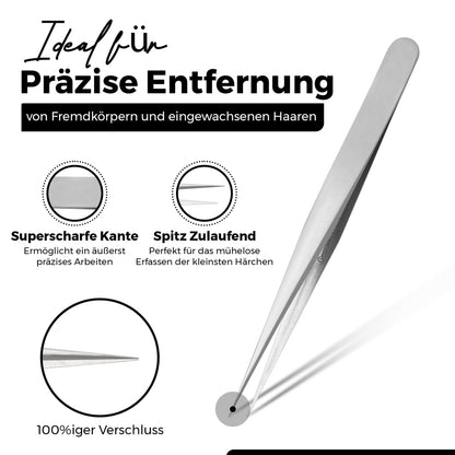 Tweezers - super pointed shape – Length 9 cm