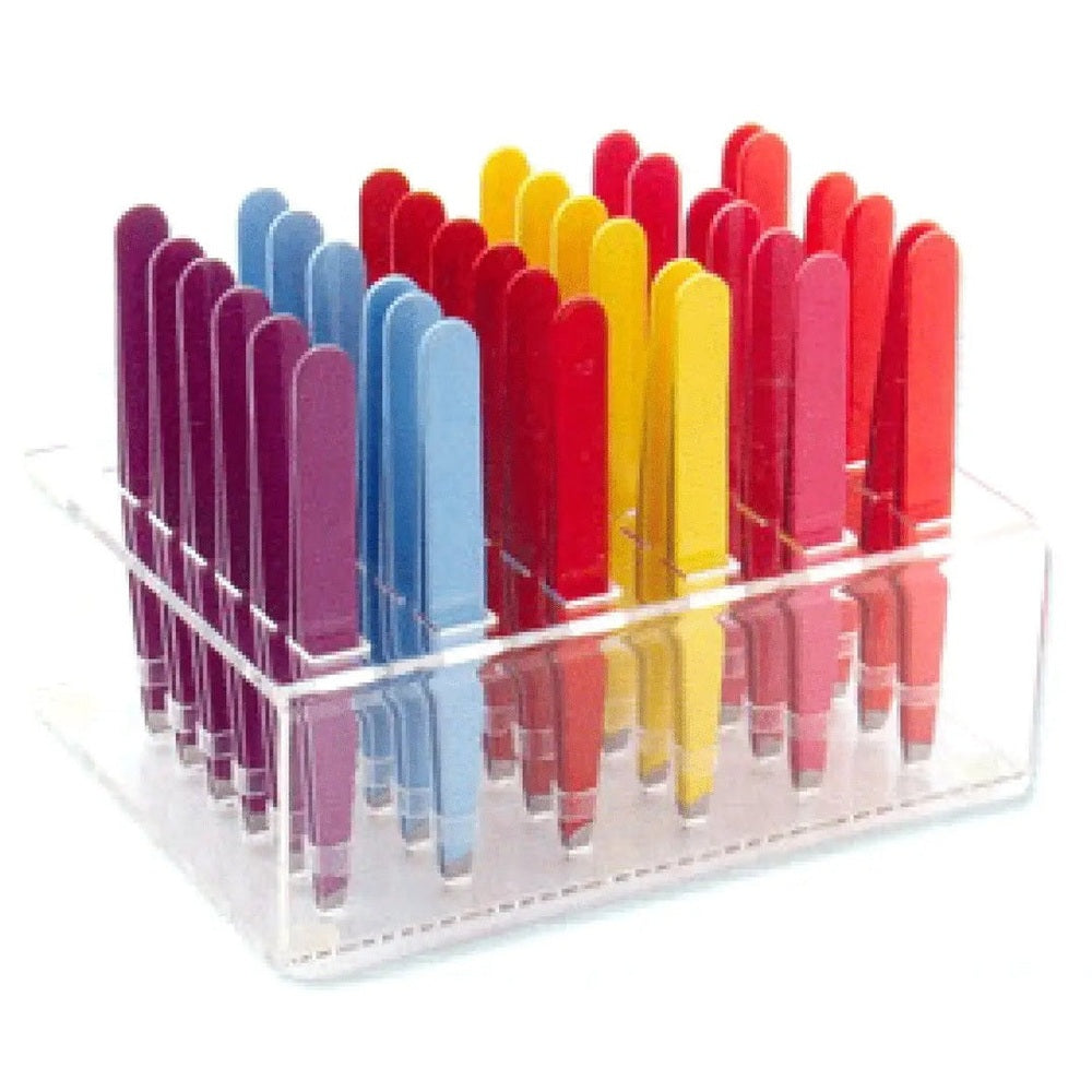 Tweezers display 36 pieces – Stainless steel