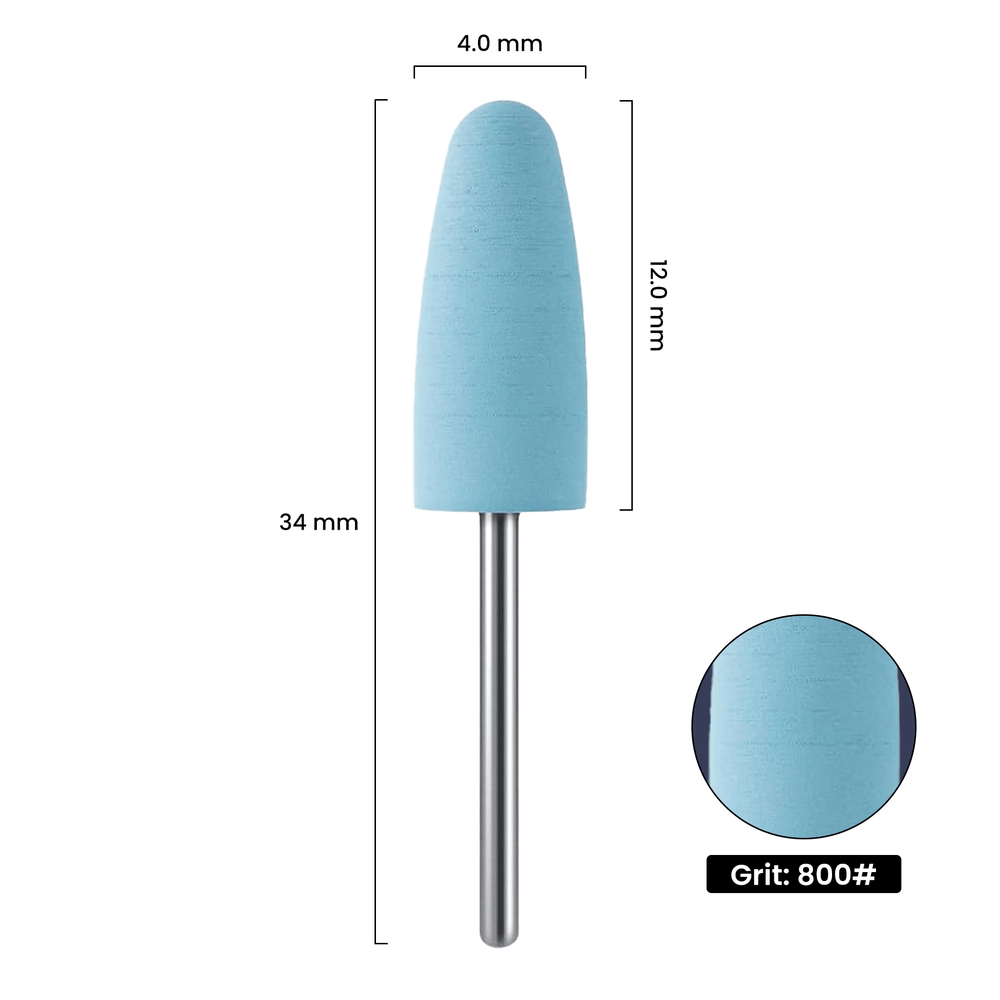 Premium Silicone Grinding Head blue – Length 2 cm