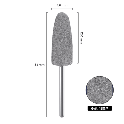 Embout de ponçage silicone premium noir – Longueur 2 cm