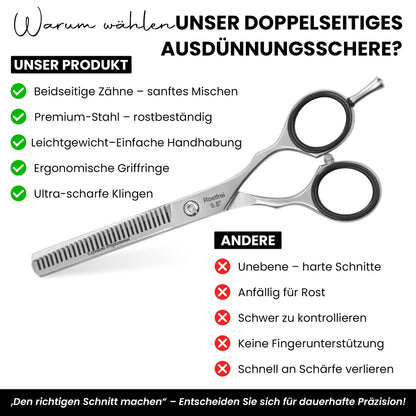 Professional thinning shears – premium thinning shears – rustproof – Length 14 cm