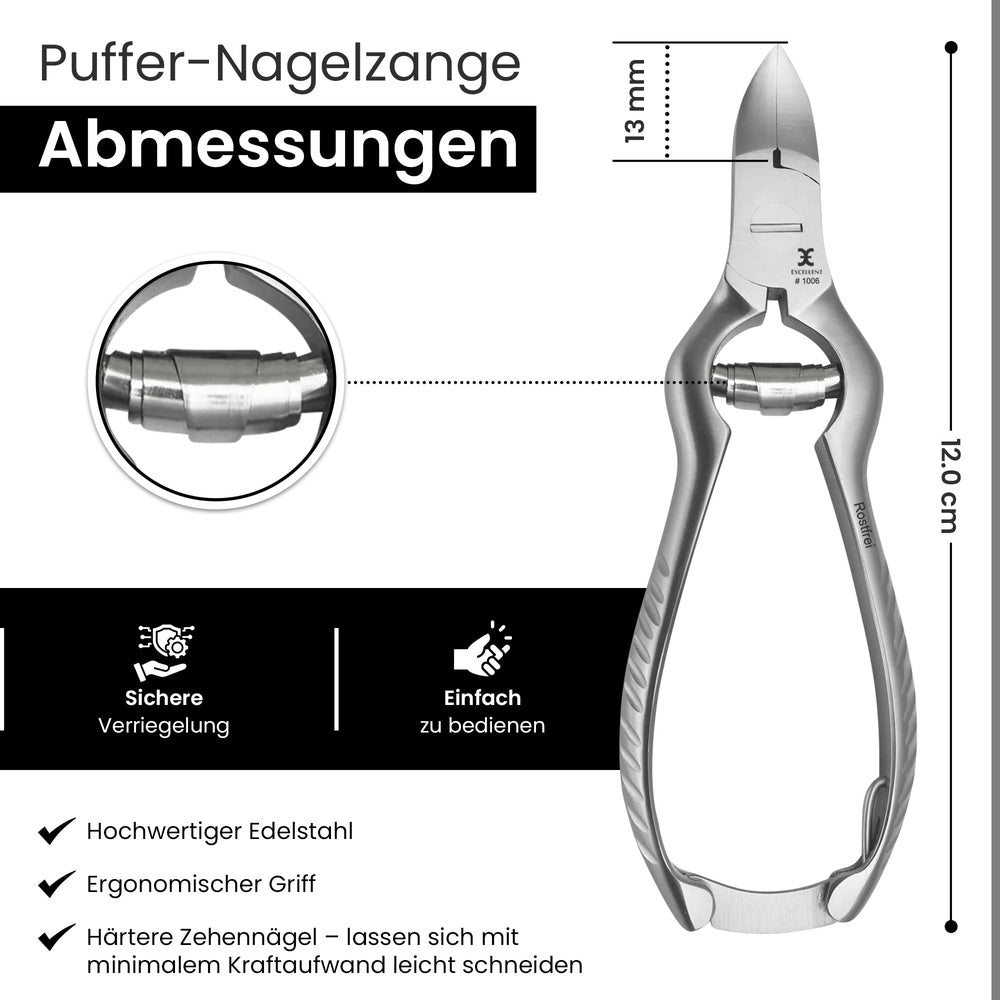 Buffernageltang Basic – ergonomische greepvorm