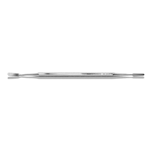 RUCK stainless steel cannula holder, 8 cm, with grooved surface