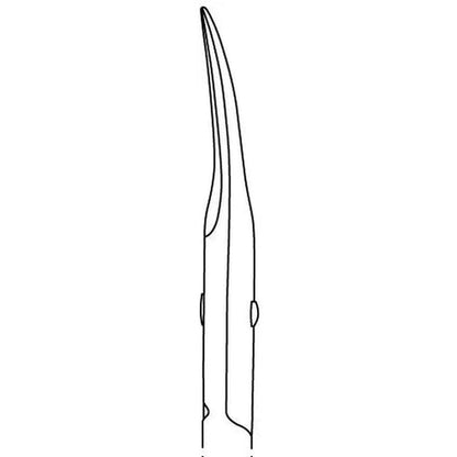 Tower-point blades of the RUCK cuticle scissors for removing calluses – view 2