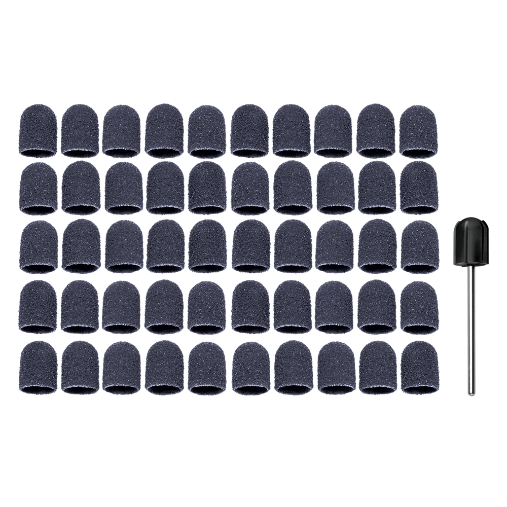 RUCK sanding cap set corundum black coarse Ø 10 mm