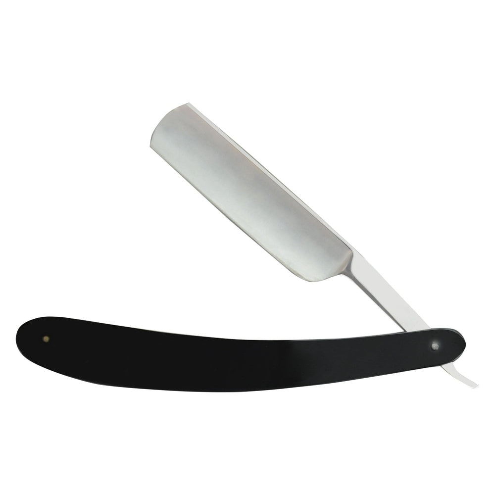 Rasoio a mano libera Excellent 17 cm con lama lucida in acciaio inox e manico in plastica