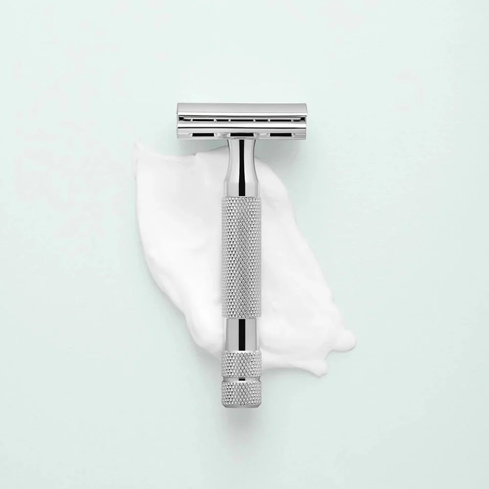 Rockwell Razors 2C safety razor – White chrome-plated – Length 9.5 cm