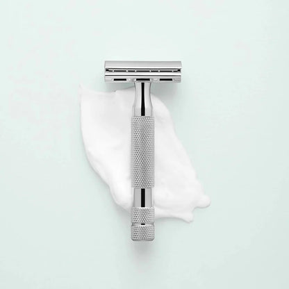 Rockwell Razors 2C safety razor – White chrome-plated – Length 9.5 cm