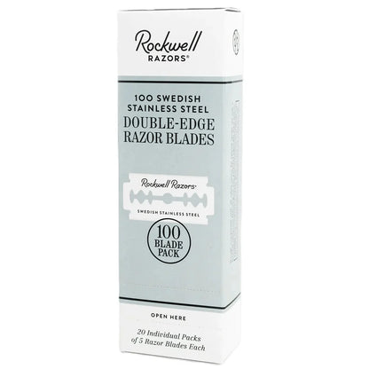 Rockwell Razors double-edge razor blades – Pack of 100 – Stainless steel