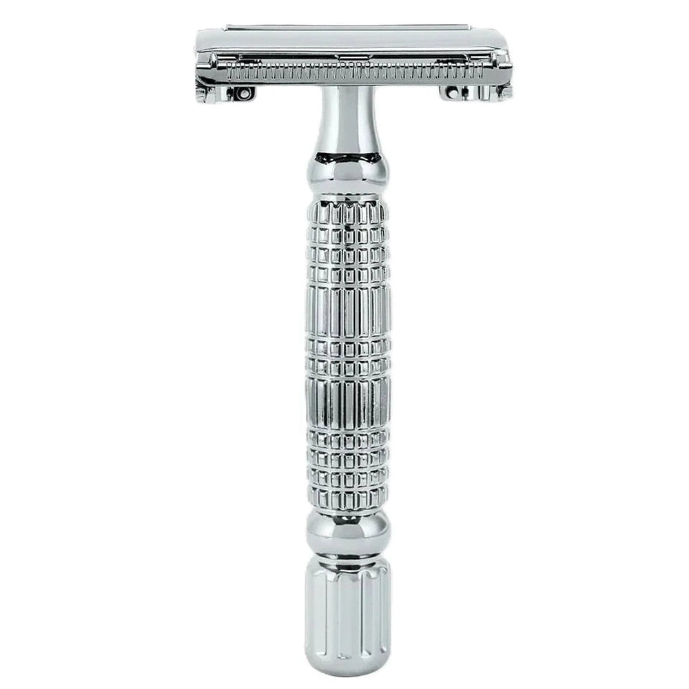 Rockwell Razors R1 safety razor – White chrome-plated – Stainless steel