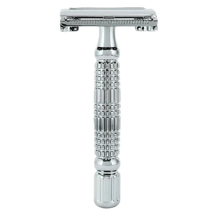 Rockwell Razors R1 safety razor – White chrome-plated – Stainless steel