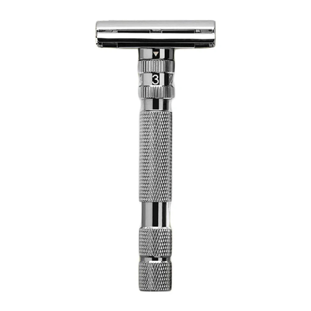 Rockwell T2 veiligheidsscheermes in gunmetal met draaisluiting voor het wisselen van mesjes