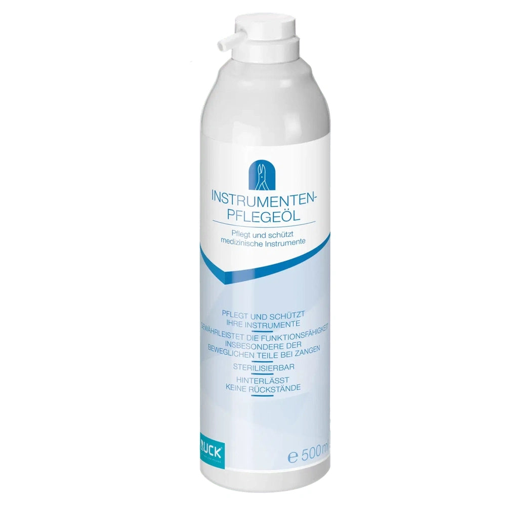 Huile d'entretien pour instruments RUCK en aérosol de 500 ml pour l'entretien des articulations et mécanismes
