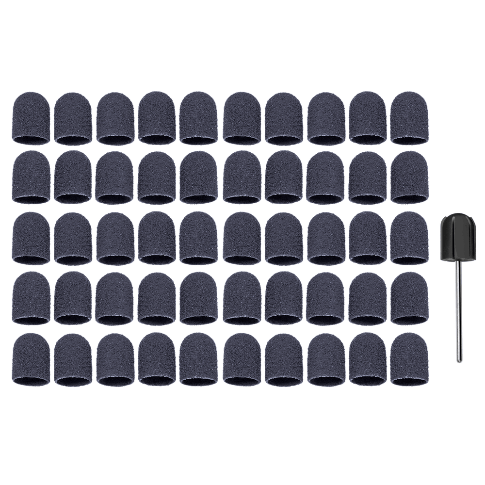 RUCK sanding cap set corundum black coarse Ø 13 mm