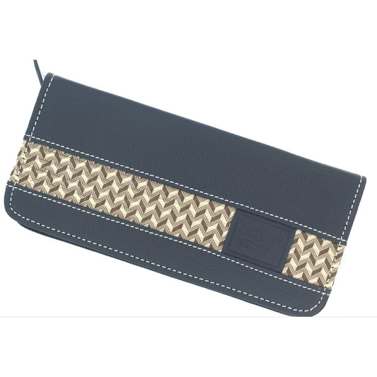 Astuccio per forbici in similpelle - 2 scomparti - senza contenuto – Lunghezza 39 cm