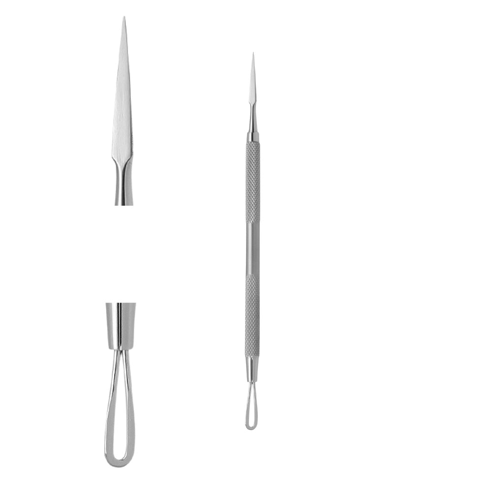 Instrument à boucle double face Excellent avec couteau pour repli unguéal pour le soin des pieds